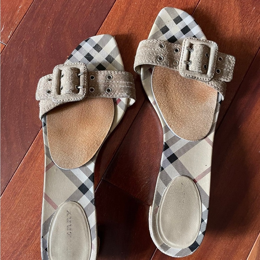 Burberry Checkered Sandals